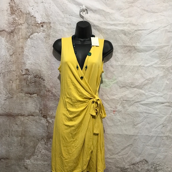 a new day Dresses Nwt A New Day Mustard Yellow Sleeveless Jersey